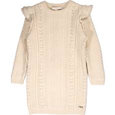Wool Dresses Children's Clothing Chloé Kid's Pointelle Knit Midi Dress- Ivory White