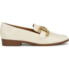 White Ballerinas Nine West Lilma Casual Loafers Ivory