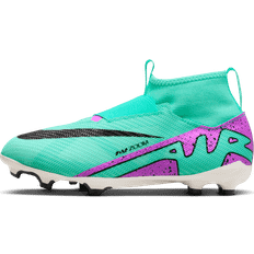 Green Soccer Shoes Nike Jr. Mercurial Superfly Pro-fodboldstøvler high-top til græs til mindre/større børn grøn