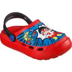 Skechers Slippers Children's Shoes Skechers Boy's Foamies Extraordinary Fun Clog, Red/Blue, Big Kid