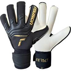Reusch Soccer reusch Attrakt Gold X Glueprint Goalkeeper Gloves, Black/Gold