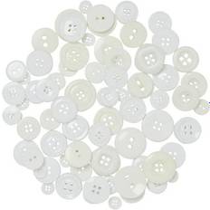 White Buttons Value Pack By Loops & Threads