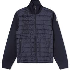 Moncler Jackets Moncler Navy Quilted Down Jacket