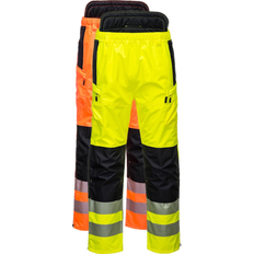 EN 343 Arbeitshosen Portwest PW3 Warnschutz Extreme Hose, gelb schwarz