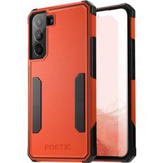 Samsung Galaxy S22 Mobile Phone Covers Poetic Neon Series Case Designed for Samsung Galaxy S22 5G 6.1 inch, Dual Layer Heavy Duty Tough Rugged Lightweight Slim Shockproof Protective Case 2022 Cover for Galaxy S22 5G, Orange