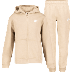 Nike club fleece full zip Nike Junior Club Fleece Full Zip Tracksuit - Brown