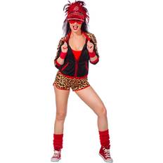 Wilbers Karnaval 80s Tracksuit Leopard Women's Costume