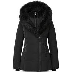 Mackage Outdoor Jackets - Women Clothing Mackage Adali Hooded Shearling Down Jacket - Black