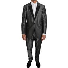 Herre Dresser Dolce & Gabbana Gray Patterned MARTINI Piece Suit IT54