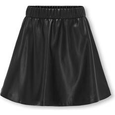 Only Polyester Skjørt Only Mini Faux Leather Skirt