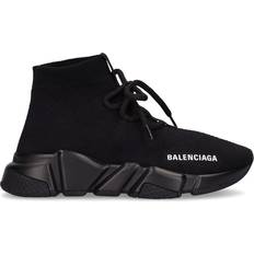 Balenciaga Sneakers Balenciaga 30mm Hohe Sneakers Aus Strick "speed 2" Schwarz