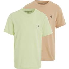 Beige T-skjorter Calvin Klein Pack T-shirts GREEN years 152 cm