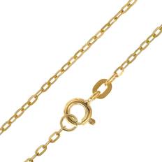 Gold Halsketten Trendor 51994 Damen-Halskette für Anhänger 585 Gold 14K Flachanker 1,3 mm