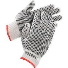 Work Gloves Global Industrial PVC Dot Knit Double-Sided Black 1-Dozen
