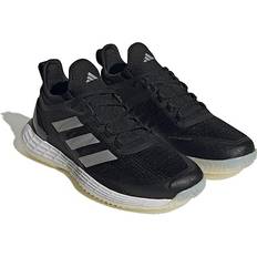 Adidas Racket Sport Shoes adidas adizero Ubersonic 4.1 Women's Tennis Shoes Core Black/Silver/White