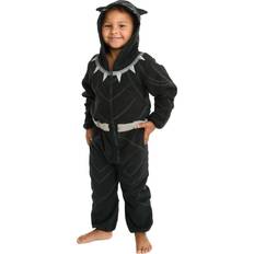 Fleece Overalls Children's Clothing Cuddle Club Cozy Fleece Bunting - Black Panther