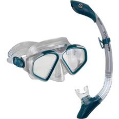 Diving & Snorkeling U.S. Divers Cozumel TX Snorkeling Mask and Island Dry Snorkel Combo Grey/Navy Adult
