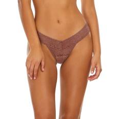 Hanky Panky Bekleidung Hanky Panky Women's Daily Lace Low Rise Thong, Allspice, Brown, One