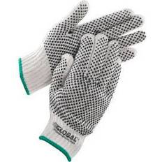 Work Gloves Global Industrial PVC Dot Knit Double-Sided Black 1-Dozen