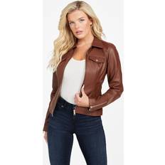 Leather Jackets - Women Guess Factory Jayna Faux-Leather Jacket