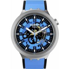 Swatch Men Wrist Watches Swatch Azure Blue Daze