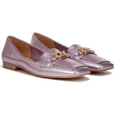 Pink Loafers Franco Sarto Tiari Slip On Shoes Metallic Pink Synthetic Square Toe