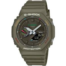 Casio G-SHOCK Alarm World Time Analog-Digital Green GA-B2100FC-3A