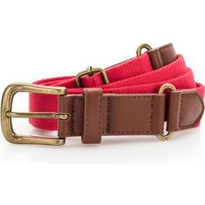 Herre - Røde Belte ASQUITH & FOX Leather And Canvas Belt Red One