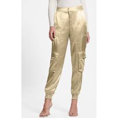 Guess Clothing Guess Eco Soundwave Satin Cargo Pants Beige