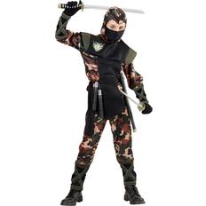 Oppblåsbar Kostymer & Klær Widmann Verkleidung ninja krieger kinder gr.140 -158 kostüm soldat