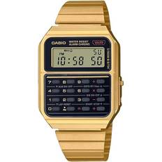 Casio Wrist Watches on sale Casio Digital Gold-Tone Watch, 34.4mm, CA500WEG-1AVT Gold Gold