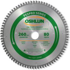 Power Tool Accessories Oshlun SBFT-260080 260mm 80 Tooth FesPro Crosscut ATB Saw Blade with 30mm Arbor for Festool Kapex KS 120