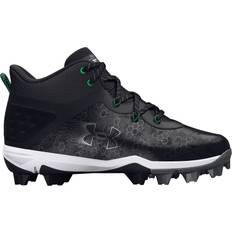 Baseball Shoes Children's Shoes Under Armour Kids' Harper Mid RM Baseball Cleats, Boys' 2.5, Black/Gray Holiday Gift