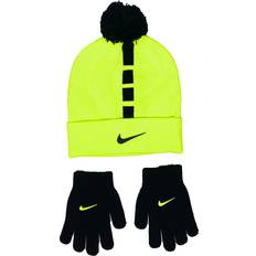 Children's Clothing Nike Kids' Elite and Glove Set Beanie Black/Volt