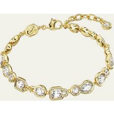 Swarovski Women Bracelets Swarovski Dextera Gold-Tone Mix-Cut Crystal Bracelet 6.3in