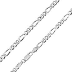 Halsketten Trendor 85925 Silberkette für Herren 925 Sterlingsilber Figaro-Muster
