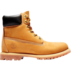 Block Heel Boots Timberland Premium 6-Inch Waterproof Boot - Wheat Nubuck