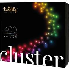 Fernsteuerbar Lichterketten Twinkly Cluster Black/RGB Lichterkette 400 Lampen