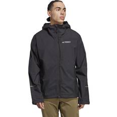 Adidas Men Rain Clothes adidas Men's Terrex Multi RAIN.RDY 2.5-Layer Rain Jacket, Black