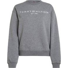 Damen - Sweatshirts Pullover Tommy Hilfiger Modern Signature Logo Sweatshirt - Medium Heather Grey