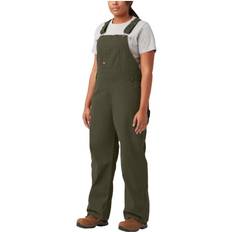 Dickies Work Clothes Dickies Relaxed-Fit Bib Overalls for Ladies Rinsed Moss Green