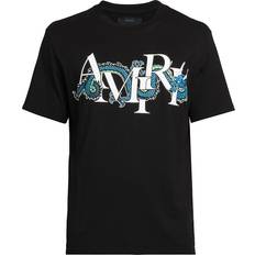 Men T-shirts Amiri Chinese New Year Dragon Graphic T-shirt - Black