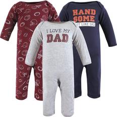 Jumpsuits Hudson Baby Unisex Baby Cotton Coveralls, Love Dad, 6-9 Months