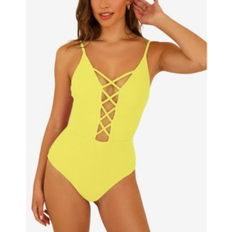 Yellow Swimsuits Dippin' Daisy's Womens Bliss One Piece Swimsuit Yellow