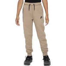 Boys - Sweat Pants Children's Clothing Nike Kid's Sportswear Tech Fleece Pants - Khaki/Black/Black