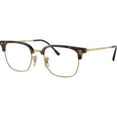 Metal Glasses & Reading Glasses Ray-Ban NEW CLUBMASTER Guld Montura Rensa Lentes polariserade 53-20