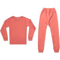 Orange Base Layer Children's Clothing Just Love 95462-Coral-10/12 Thermal Underwear Set for Girls