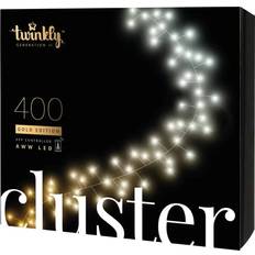 Akryl Lichterketten Twinkly Cluster Black/Warm White/Cool White Lichterkette 400 Lampen