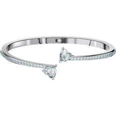 Damen Armbänder Swarovski Attract Soul Heart Bangle - Silver/Transparent
