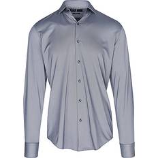 Jersey Hemden BOSS Piqué-Hemd HANK Slim Fit BLAU